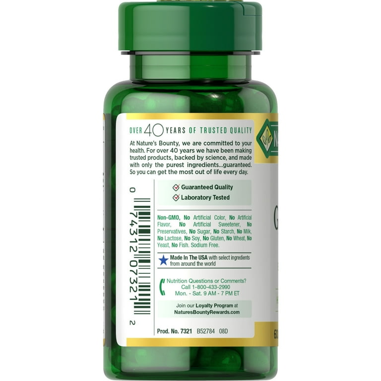 Nature's Bounty Horny Goat Weed with Maca Capsules, Supports Men's Vitality, 60 Ct