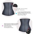 thumbnail image 5 of Waist Trainer for Women Tummy Control Latex Underbust Waist Cincher Corset Sport Girdle Hourglass Body Shaper (Black, M), 5 of 6