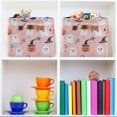 thumbnail image 6 of Yayeee Canvas Storage Basket with Handles for Shelves Fabric Bins Closet Organizer, Pink Halloween Ghosts, 6 of 8