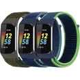 thumbnail image 1 of MYKOMI 3 Pack Nylon Watch Band Compatible with Fitbit Charge 6 / Fitbit Charge 5 Band,Adjustable Braided Straps Band Soft Breathable Stretchy Loop Strap for Charge 6 / Charge 5, 1 of 6