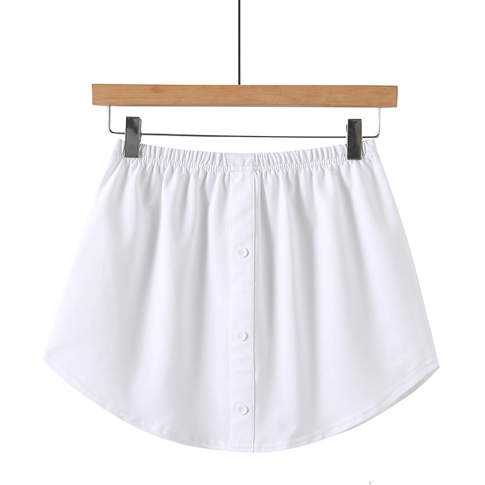 Geyoga Shirt Extender for Women 3 Pcs Adjustable Fake Layering Leggings Top  Lower Sweep Shirt Undershirt Skirt (Denim Blue, Size