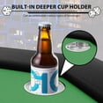 thumbnail image 3 of Octágono Poker Mesa con 8 Stainless Steel Cup cm de Alturaolders Casino Leisure Mesa para 8 Players Blackjack Gaming Mesa con cm de Anchoater-Resistant Acolchado Rail, 3 of 7