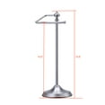 thumbnail image 2 of SunnyPoint Heavy Weight Classic Metal Fingertip Towel Holder Stand; Satin Nickel, 2 of 5