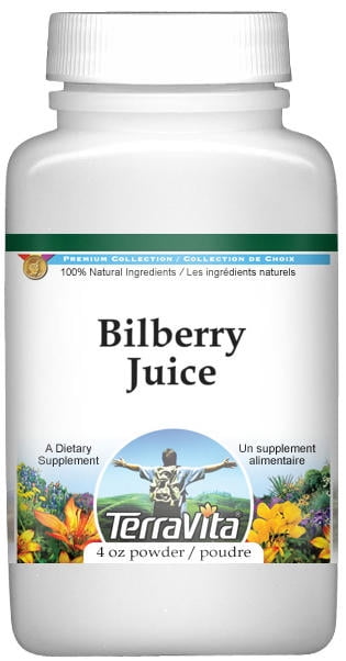 TerraVita Bilberry Juice Powder, (4 oz, 1-Pack, Zin: 519184)