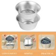thumbnail image 3 of Rice Washing Sieve Kitchenware Housewarming Gift Silver Filtering Water for 1 Set, 3 of 4