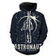 thumbnail image 3 of Sudadera con capucha con estampado 3D de astronauta de dibujos animados para hombres y mujeres, sudaderas casuales de gran tamaño, ropa de calle de hip hop para niños, 3 of 5