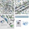 thumbnail image 4 of Blue Green Eucalyptus Blackout Curtains for Bedroom/Living Room, Thermal Insulated Kitchen Curtains, Spring Botanical Leaves Weeping Grommet Darkening Window Treatment Drapes 27.5"x39"x2, 4 of 8