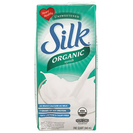 Silk Organic Soymilk, Unsweetened, 32 Fl Oz (Best Frother For Soy Milk)