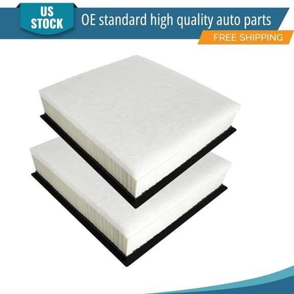 YXPCARS 2 x Engine Air Filter for Ford F-250 Super Duty F-350/F-450/F-550 Super Duty 6.7L, New Air Filter Replacement (CA12666)