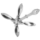 thumbnail image 1 of Rezón para barco, ancla de rezón plegable de 3,3 libras, accesorio para barco, ancla de acero inoxidable, tecnología de vanguardia, 1 of 8