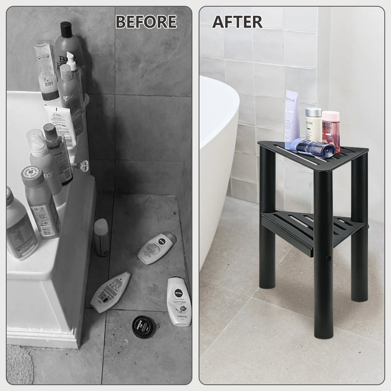 Corner Shower Stool Safe and Stable Shower Stool for Shaving Legs