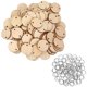 thumbnail image 1 of 100 Discos Redondos de Madera con Agujeros, Etiquetas para Tableros de Cumpleaños y 100 Piezas de Anillos de 15 mm para Artes y Manualidades (3 CM), 1 of 5