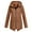 Khaki, variant on Tejiojio Coats Clearance Women's Solid Color Rain Jacket Outdoor Hoodie Waterproof Windproof Long Coat