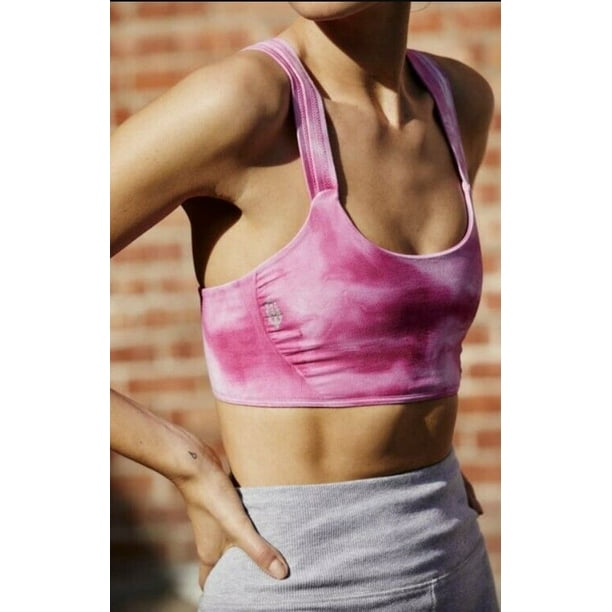 Free People Movement On The Radar Tie Dye Yoga Sports Bra Pink ( M/L )
