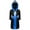 Black&Blue, variant on TiaoBug Kids Boys Boxing Halloween Costume Metallic Long Sleeve Hooded Robe Boxer Cloak with Belt Black&Purple 16