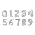 thumbnail image 6 of Efavormart 16" Shiny Metallic Silver Mylar Foil Alphabet Letter and Number Balloons, 6 of 9