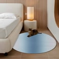 thumbnail image 2 of Round Rug 4Ft Washable Non-Slip, Blue Grey Ombre Circle Area Rugs for Living Room Bedroom, Farmhouse Gradient Minimalist Indoor Floor Mats Carpet Runner for Home Decor Aesthetic, 2 of 8