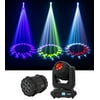 Chauvet DJ Intimidator Beam 140SR Moving Head Beam Club/Stage Light+DMX Splitter