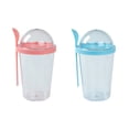 thumbnail image 4 of Bewildely Taza para ensalada, taza para beber, botella de yogur, mano de obra fina, conveniencia para el desayuno, calentador cálido, tazas para Cocina y Comedor Rojo, 4 of 6