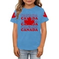 thumbnail image 1 of T-Shirt pour Enfants Fête du Canada Feuille d'Érable Canadienne Graphique Col Rond Manches Courtes Blouse Enfants Fête du Canada T-Shirts Graphiques Fête du Canada Joyeuse Fête du Canada Enfants Fille T-Shirt Drapeau Patriotique Décontracté Tenue Quotidienne, 1 of 5