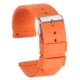 thumbnail image 1 of Amarillo Nylon Reloj Correa 24mm Ancho Duradero Nylon Correa con Plata Hebilla, Universal Reemplazo Lienzo Reloj Correa 47, 1 of 6