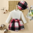 thumbnail image 4 of Sngxgn Toddler Girl's 2 Piece Button Front Long Sleeve Round Neck Jacket and Skirt Outfits Set(Red,3), 4 of 9