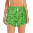 thumbnail image 4 of Lsque St Patrick's Day Printed Women's Running Shorts with Liner Pockets,Elastic Quick Dry Workout Athletic Gym Yoga Shorts,Womens High Waist Shorts-Large, 4 of 9