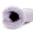 thumbnail image 4 of Weestep Girls Toddler Little Kid Warm Fur Winter Ankle Flat Snow Boot(6 Toddler, Bow Purple), 4 of 7
