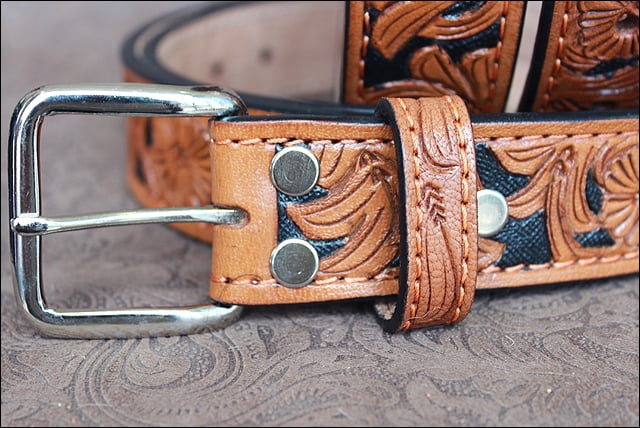 48" Hilason Buffalo Hide Leather Hand Made Heavy Duty Stiched Gun Holster
