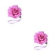 thumbnail image 2 of Ounissouiy ABS cortina Tieback lindo elegante forma de flor reemplazo hogar sala de estar sombrilla hebilla ornamento accesorios púrpura Púrpura 2piezas, 2 of 6
