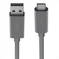 thumbnail image 3 of Belkin 3.1 USB-C to USB-A Cable, 1 Meter Charging Cable, Gray, 3 of 4