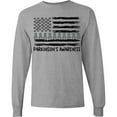 thumbnail image 3 of Inktastic Parkinson's Awareness Gray Ribbons and Flag Long Sleeve T-Shirt, 3 of 5