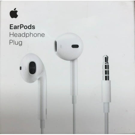 Apple Ear-Pods In-Ear Earbuds with Mic and Remote Earbud Headphones iPhone iOS, White (New Open