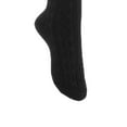 thumbnail image 3 of Lian LifeStyle Exquisite Big Girl's Women's 5 Pairs Thigh High Cotton Socks. Female Socks in Vibrant Colors Size 6-9 L1024Black, 3 of 4