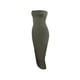 thumbnail image 5 of Vestido de tubo con cuello barco para mujer Vestido de verano sin mangas de color sólido, verde militar, S AweSitey AP1097-13B, 5 of 7