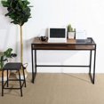 thumbnail image 1 of Topcobe Bureau d'Ordinateur Table de Travail de Table d'Ordinateur Portable à 2 Niveaux, Bureau d'Ordinateur Portable Moderne pour Bureau à Domicile, Noyer, 1 of 8