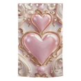 thumbnail image 2 of 3d Hearts and Pearls Blackout Curtain Panels Drapes Privacy Assured with Light Filtering Curtains for Living room Bedroom Bathroom Window, 2 of 6