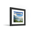 thumbnail image 2 of Gallery Pops Lantern Press - Glacier National Park Montana Wall Art, Black Framed Version, 12" x 12", 2 of 3