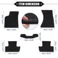 thumbnail image 6 of 1 Set Car Floor Mats for Audi Q5 2009-2016 Velour Black Front and Rear Auto Floor Carpet Liners Rugs, 6 of 6