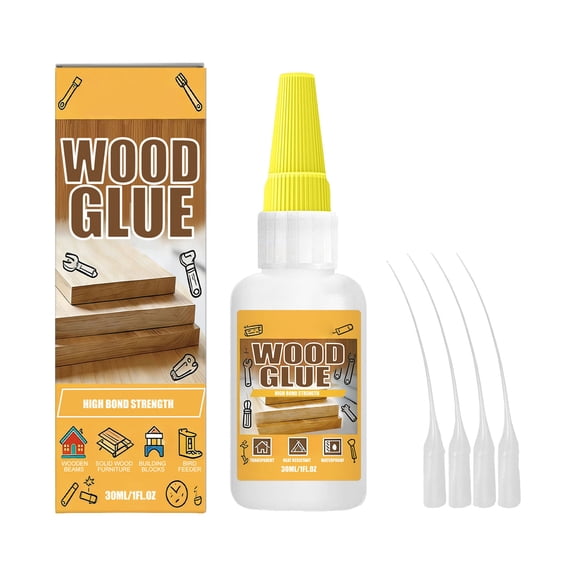 Mozhitti Wood Glue Extra Strong Wood Glue Transparent And Quick Drying Wood Glue With Tip For Versatile Gluing And Crafts Furniture For Indoor And Outdoor Use 30ML
