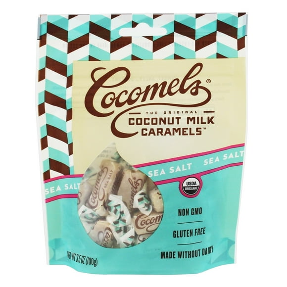 JJ's Sweets Cocomels - Organic Coconut Milk Caramels Sea Salt - 3.5 oz.