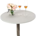 thumbnail image 1 of HSHDLDF JISEN Nappe Ronde Ajustée Extensible en Spandex 32 Pouces A-Silver Grey Bonnet de Table en Spandex, 1 of 6
