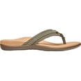 thumbnail image 2 of Women's Vionic Tide Aloe Thong Sandal Olive Leather 6 M, 2 of 4