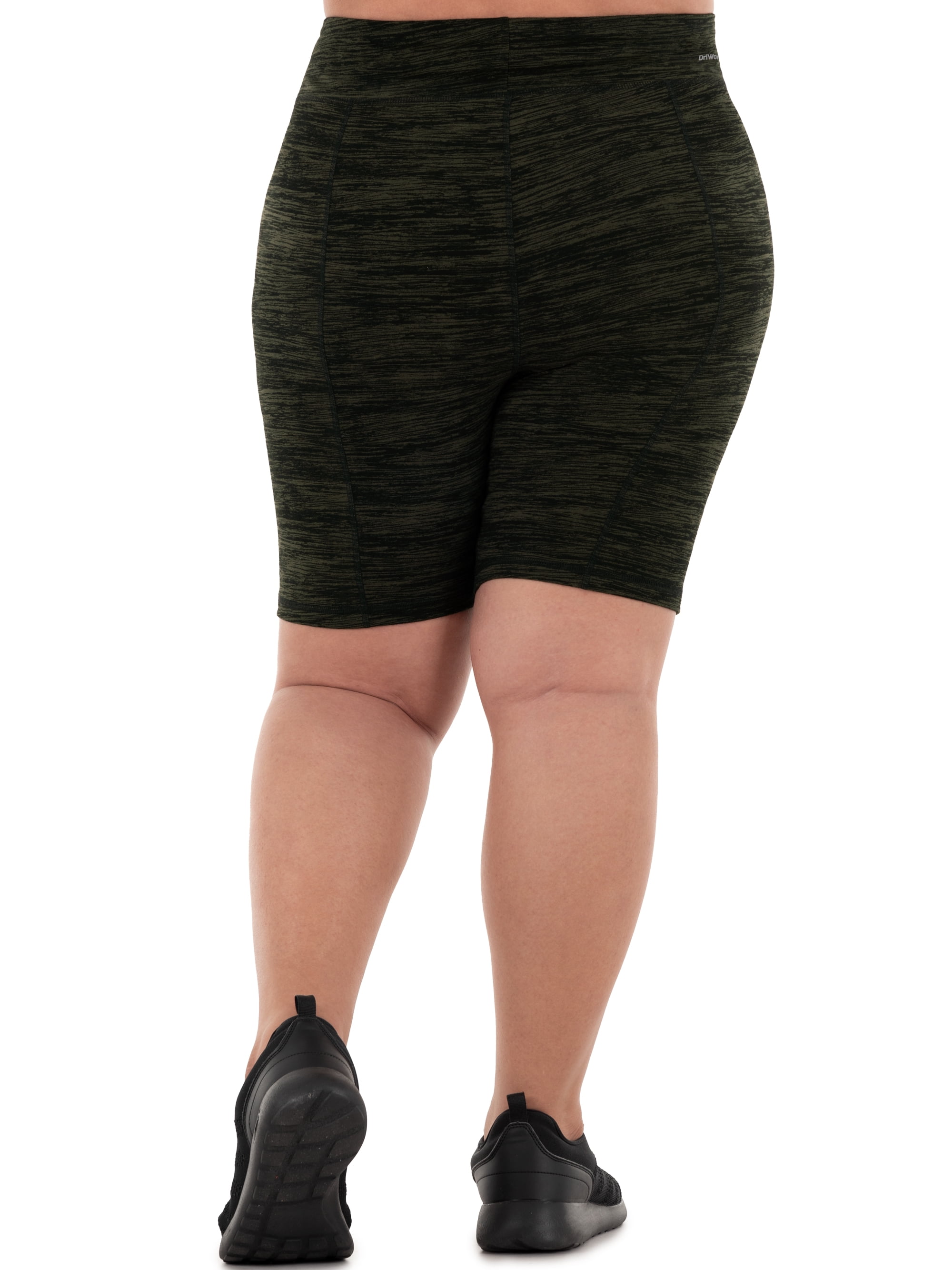 Athletic Works Women's Plus Printed Core Active Bike Short