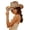 Khaki3, variant on Unisex Wide Brim Sun Hat For Country Music Concert Western Style Woven Cowboy Beach Fedora UPF Outdoor Festival Headwear Green Green