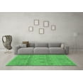 thumbnail image 3 of Ahgly Company Indoor Square Abstract Emerald Green Modern Area Rugs, 7' Square, 3 of 4