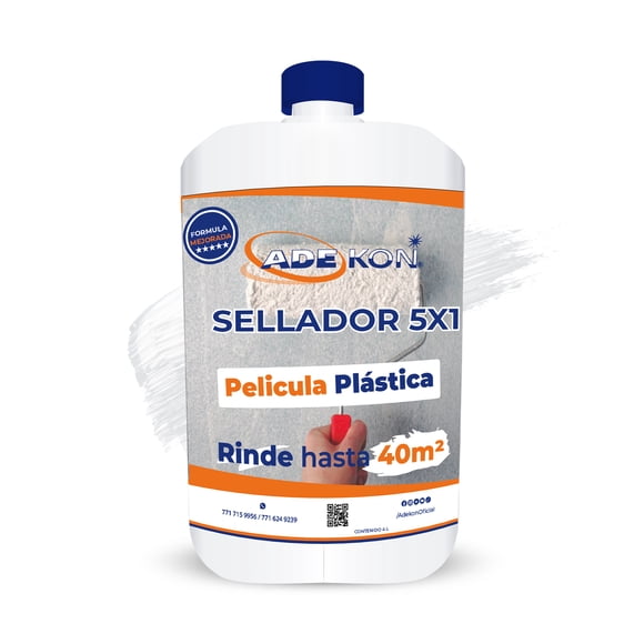 Sellador 5x1 Transparente 4L Sella Porosidades Pinturas Hogar