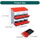 thumbnail image 4 of 6-hole red metal chicken nesting box con stand. heavy-duty galvanized steel roll-away laying box para hens. lockable lid easy egg collection outdoor poultry coop para farm & backyard, 4 of 7