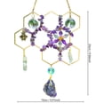 thumbnail image 4 of Msgweeeg Sun Catcher Sun Catchers Citrine Crystal Beehive Suncatcher Honeycomb Citrine Crystal Suncatcher - Natural Healing Maker Window Hanging Ornament Boho Home Decor, 4 of 10