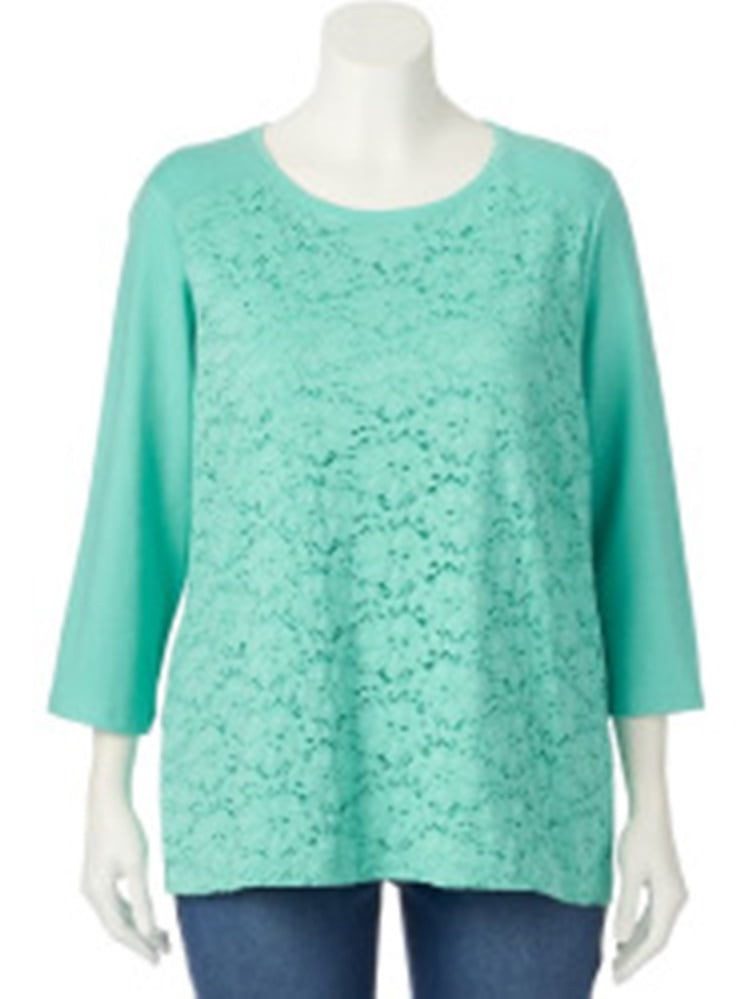 croft and barrow plus size tops